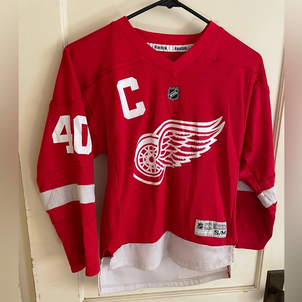 Reebok Kids Red Wings Zetterberg hockey jersey, S/M